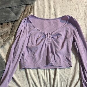 Lavender Long Sleeve Women's Top